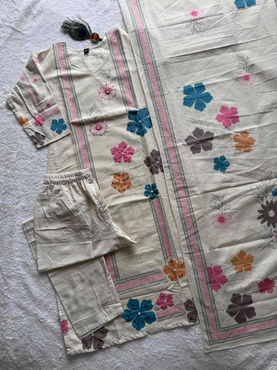 Kurti Pant Dupatta Set