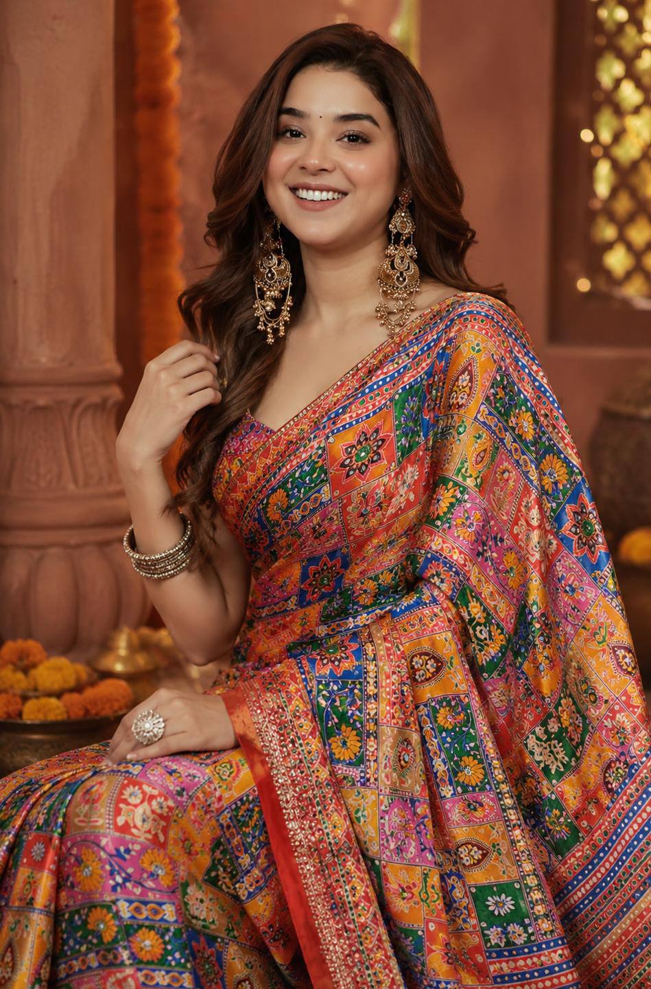 Mirror Saree
