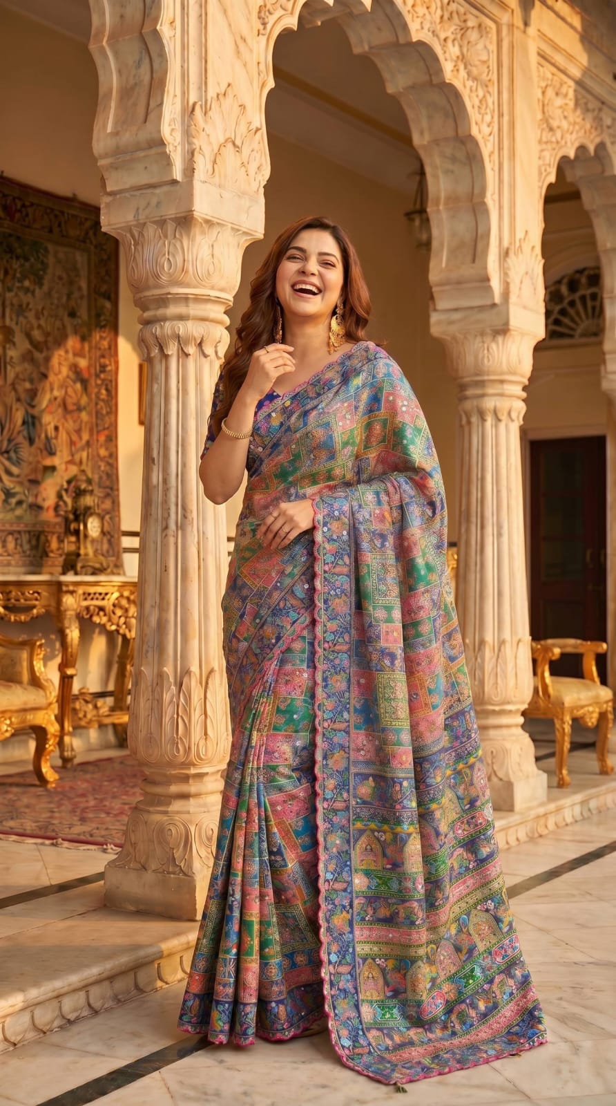 Mirror Saree