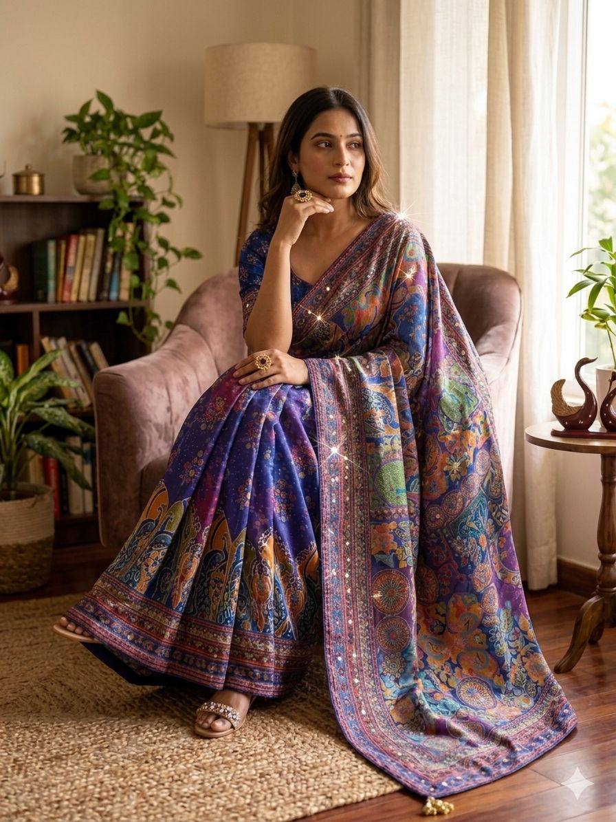 Mirror Saree